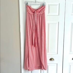Striped Pink Maxi Skirt